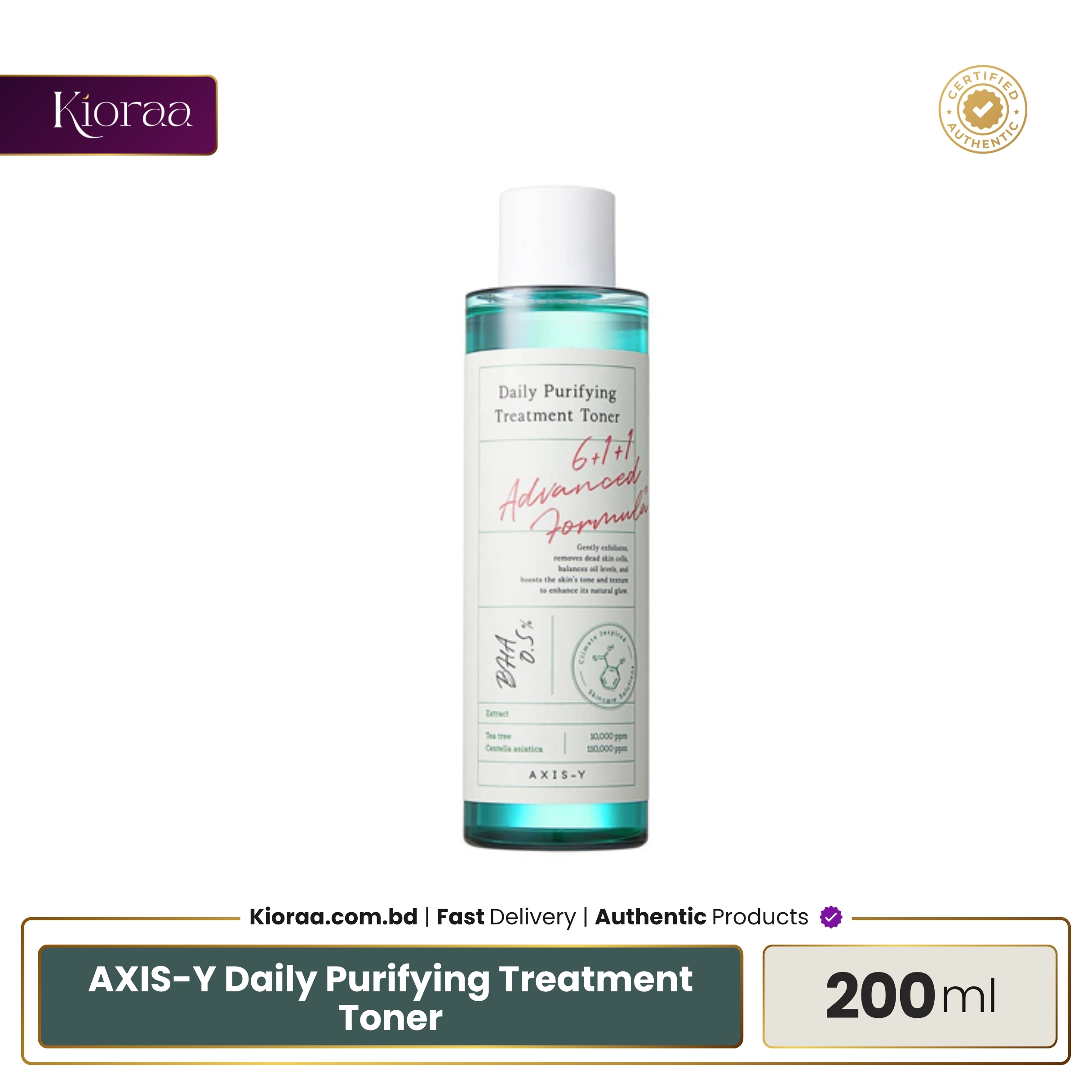 AXIS-Y Daily Purifying Treatment Toner – 200ml AXIS-Y Daily Purifying Treatment Toner - 200ml - Image 1