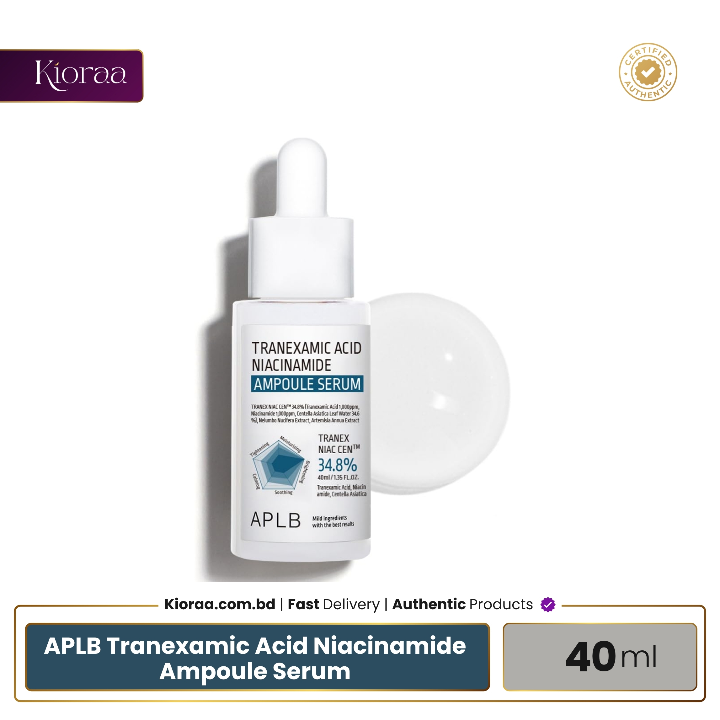 APLB Tranexamic Acid Niacinamide Ampoule Serum APLB Tranexamic Acid Niacinamide Ampoule Serum