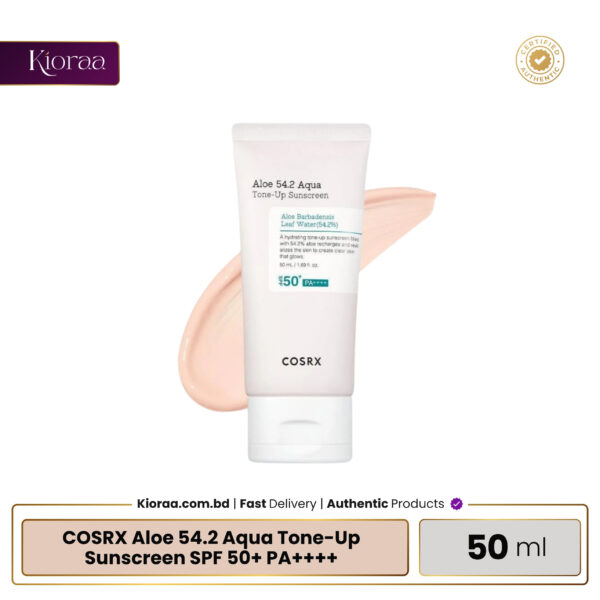 COSRX Aloe 54.2 Aqua Tone Up Sunscreen SPF 50+ PA++++ (2)