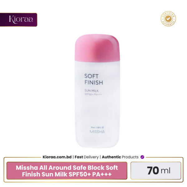 Missha All Around Safe Block Soft Finish Sun Milk SPF50+ PA+++ - 70ml