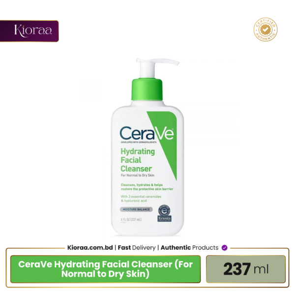 CeraVe Hydrating Facial Cleanser (For Normal to Dry Skin) - 237ml
