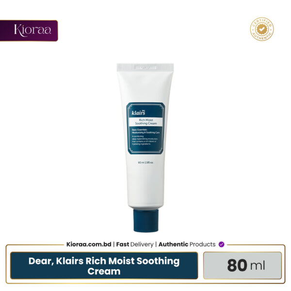Dear, Klairs Rich Moist Soothing Cream - 80ml