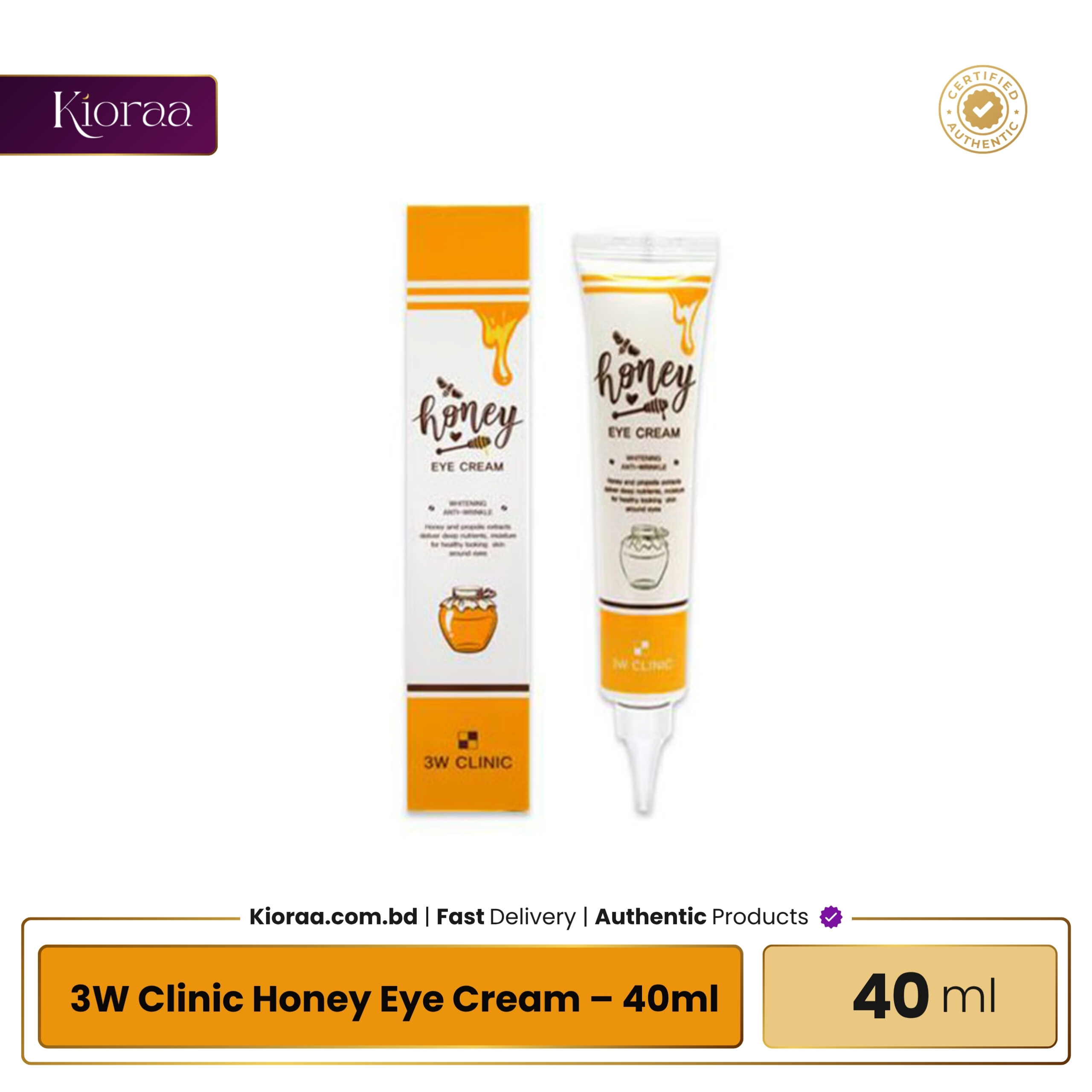 3W Clinic Honey Eye Cream - 40ml - Image 1