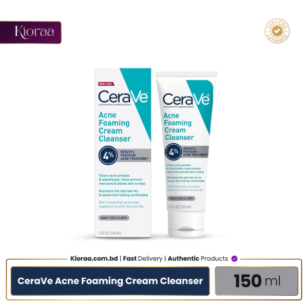 CeraVe Acne Foaming Cream Cleanser - 150ml