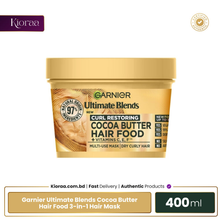 Garnier Ultimate Blends Cocoa Butter Hair Food 3 in 1 Hair Mask – 400ml