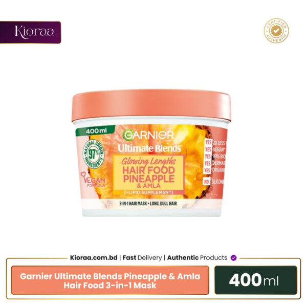 Garnier Ultimate Blends Pineapple & Amla Hair Food 3 in 1 Mask – 400ml