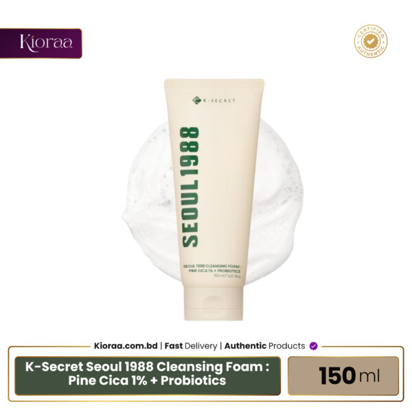 K Secret Seoul 1988 Cleansing Foam Pine Cica 1% + Probiotics