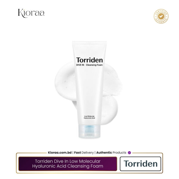 Torriden Dive In Low Molecular Hyaluronic Acid Cleansing Foam