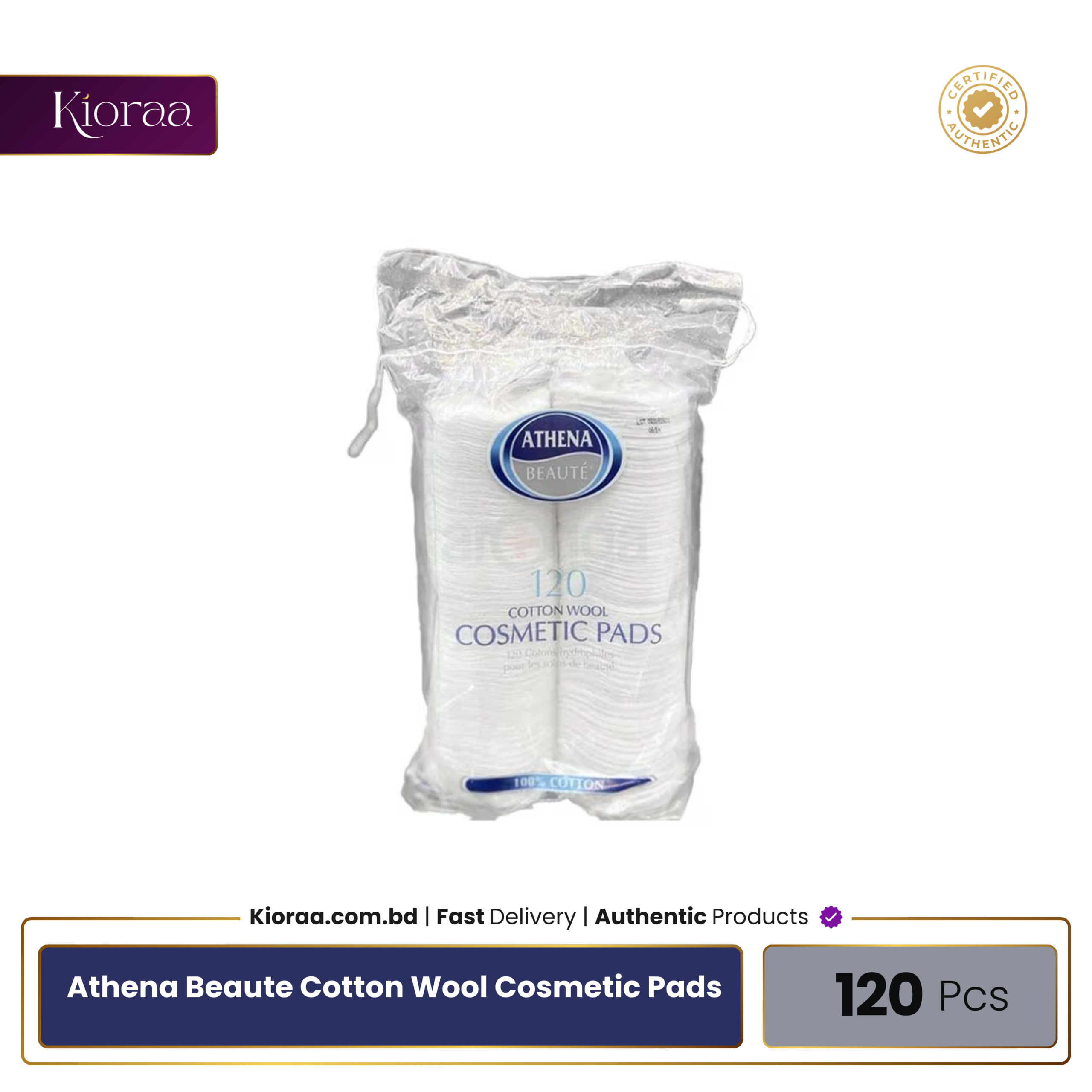 Athena Beaute Cotton Wool Cosmetic Pads Athena Beaute Cotton Wool Cosmetic Pads