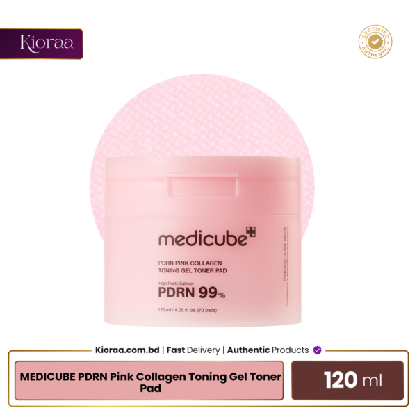 MEDICUBE PDRN Pink Collagen Toning Gel Toner Pad