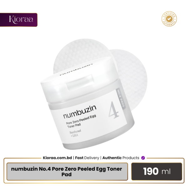numbuzin No.4 Pore Zero Peeled Egg Toner Pad